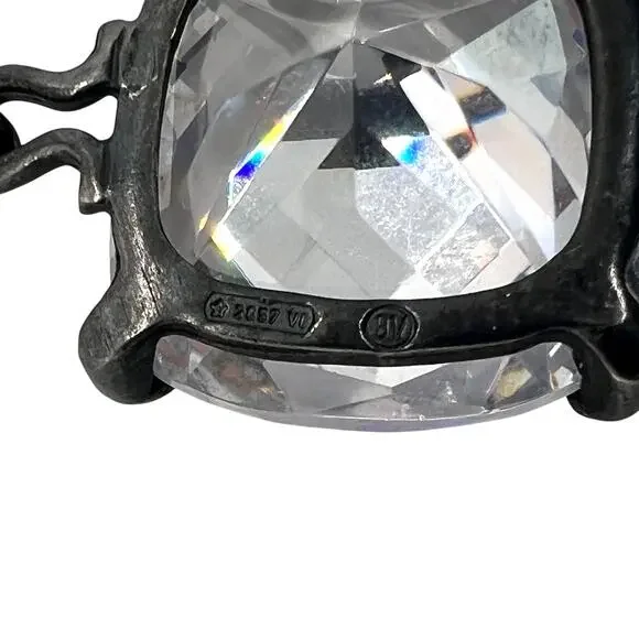 Bottega Veneta Crystal Sterling Silver Earrings - Picture 9 of 9